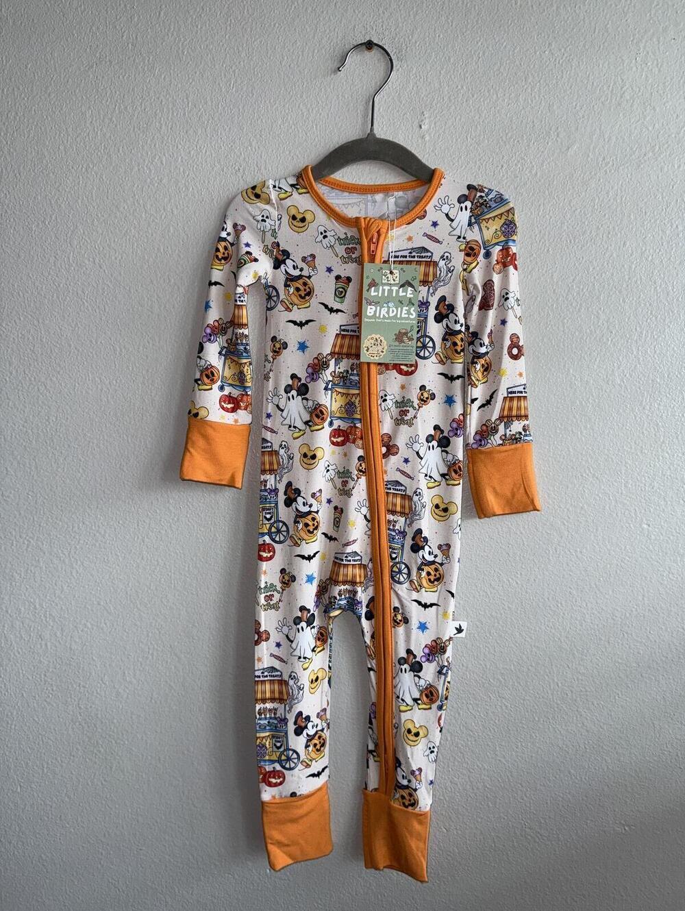 Little Bird Bamboo Halloween Disney Zippy 12-18M NWT